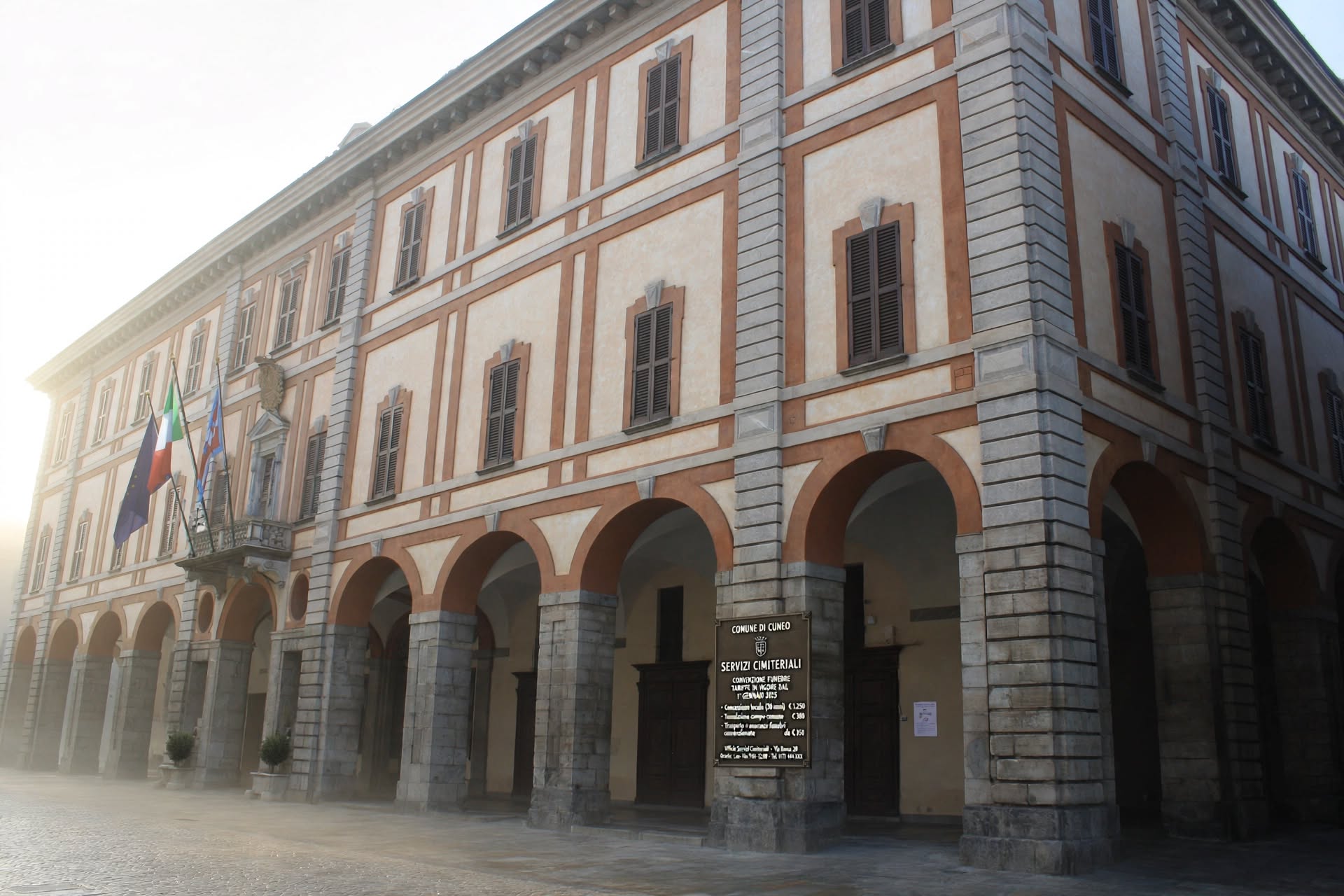 Palazzo Civico — Comune di Cuneo, Piazza Galimberti, sede della convenzione tariffaria