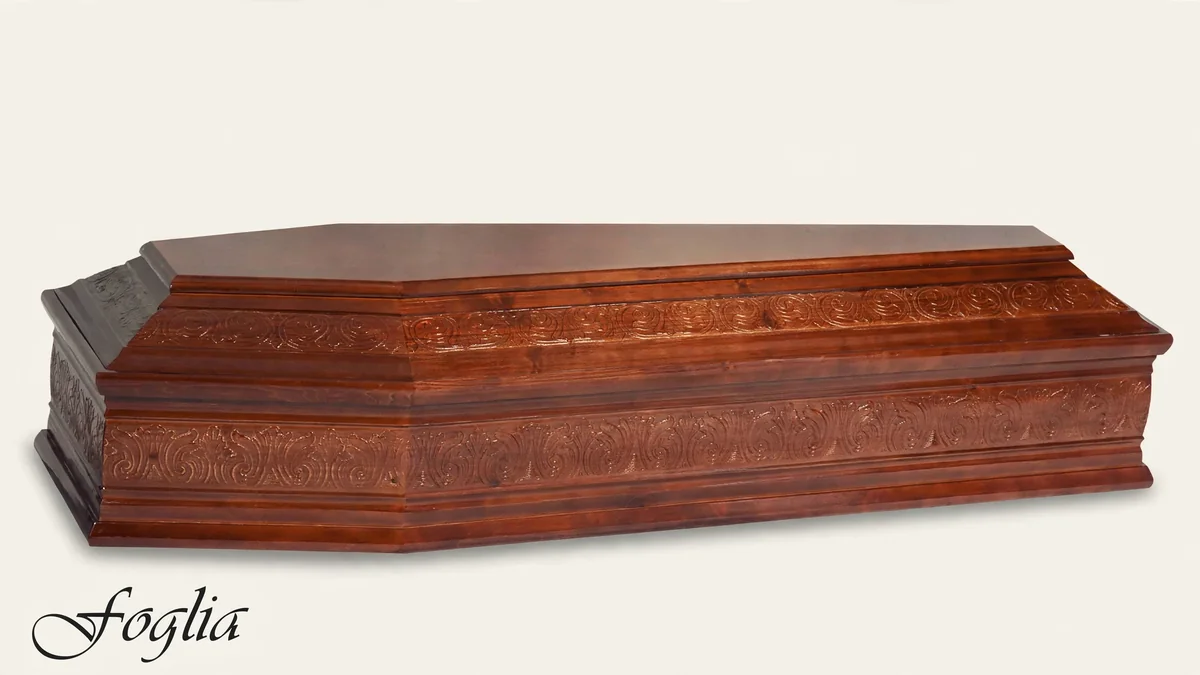 Cofano funebre mod. Foglia