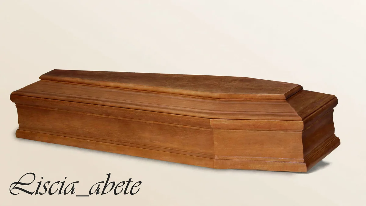 Cofano funebre mod. Liscia abete